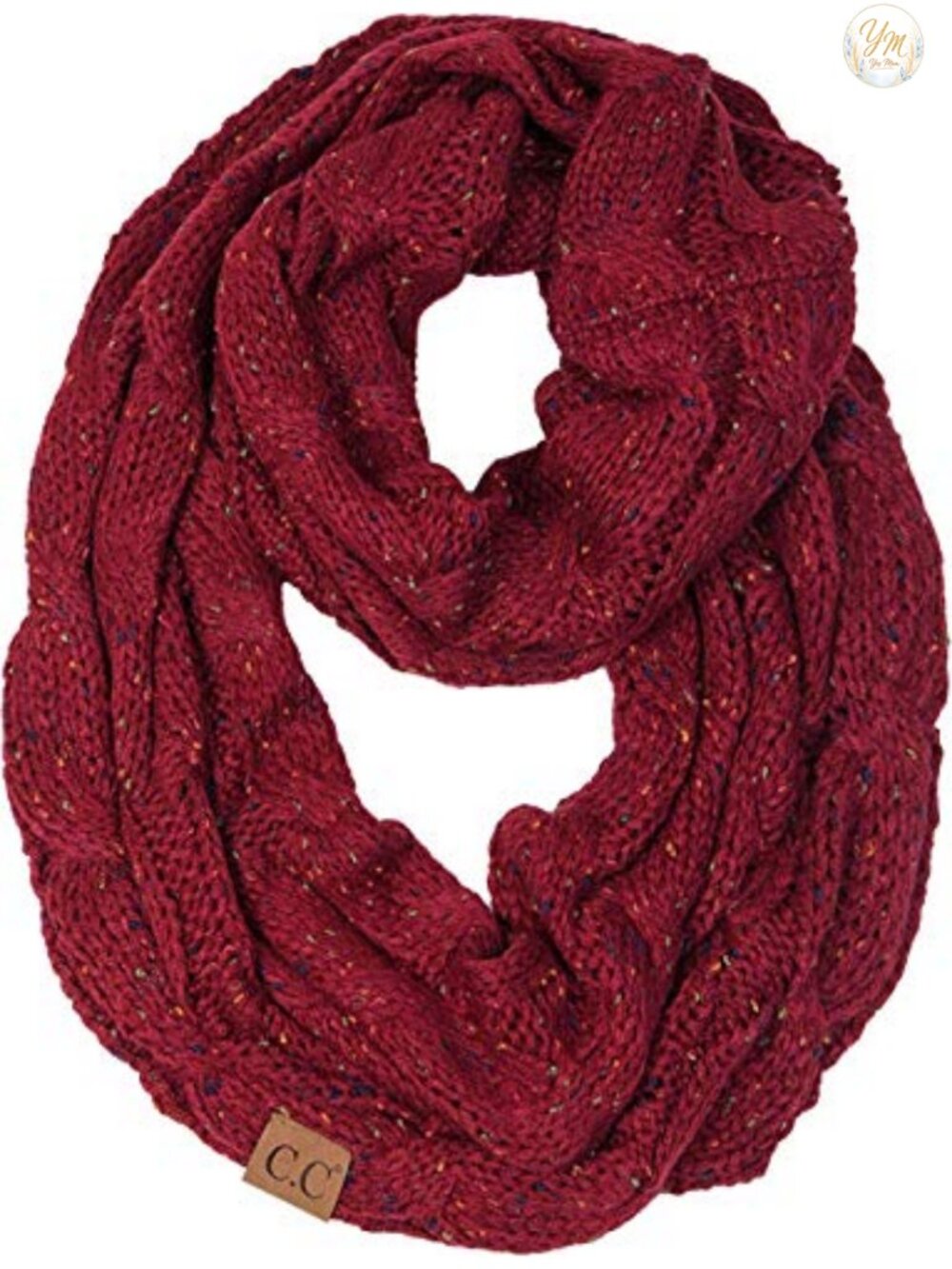 Infinity Scarf Chunky Knit Oversized Cozy Acrylic Winter Wrap
